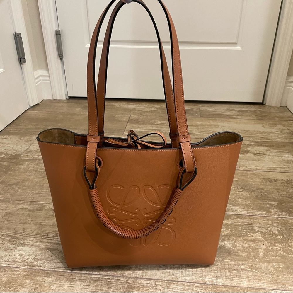 *SOLD eBay - Loewe - small Anagram Tote bag in classic calfskin - tan - Picture 3 of 16